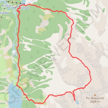 Col du Mayouret et Badette de Labassa GPS track, route, trail