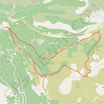 LA ROUBINE BAU Saint JEAN GPS track, route, trail