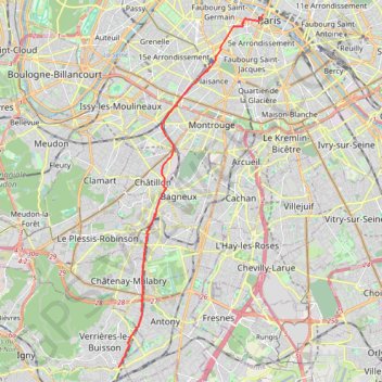 Paris / Massy GPS track, route, trail