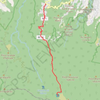 Le Brulé - Gite de la Roche Ecrite GPS track, route, trail
