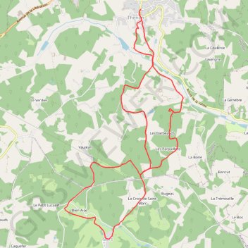 La Thenonaise GPS track, route, trail
