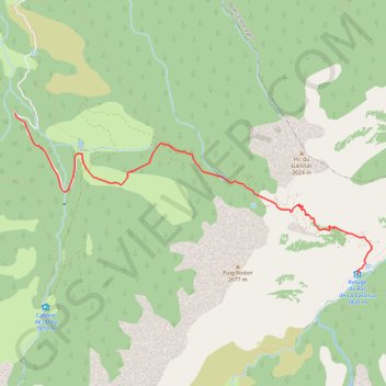 Refuge de la Carança par le col de la Mitja GPS track, route, trail
