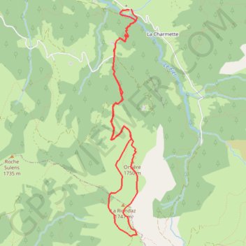 Pointe de Riondaz par la pointe d'Orsière (Manigod) GPS track, route, trail