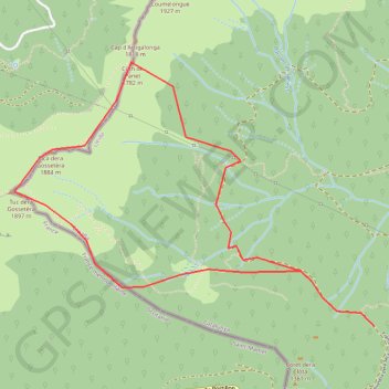 Sommet de la Laque depuis le col du Portillon GPS track, route, trail