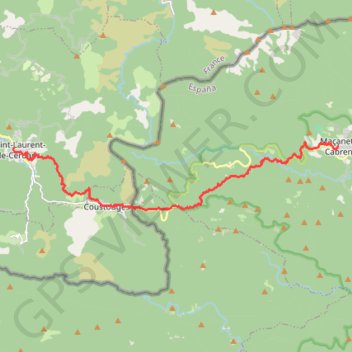 Cami de la Retirada - Saint Laurent de Cerdans GPS track, route, trail