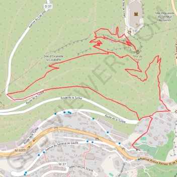 La Tête de Chien GPS track, route, trail