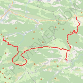 Traversée des Chateaux Cathares : Puivert - Montségur GPS track, route, trail