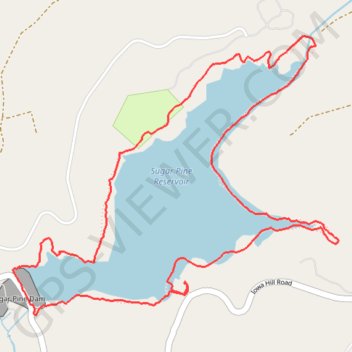 Sugar Pine Reservoir Loop GPS track, route, trail