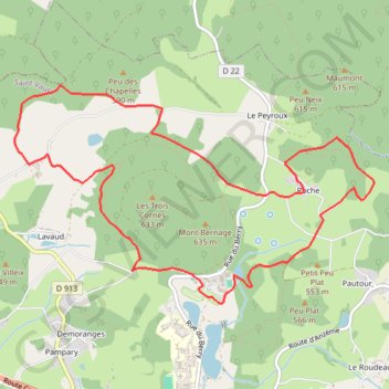 Le Jardin Saint-Valéry - Saint-Vaury GPS track, route, trail