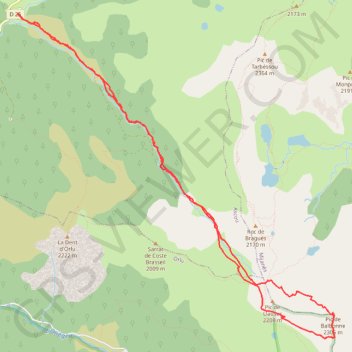 Ski Rando - Pic de Balbonne GPS track, route, trail