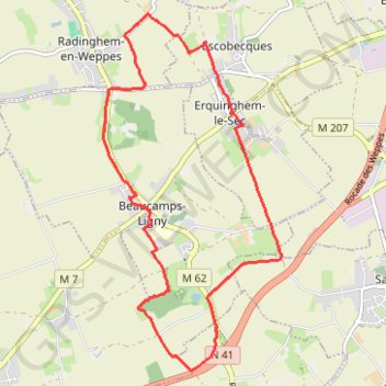 Beaucamps-Ligny GPS track, route, trail