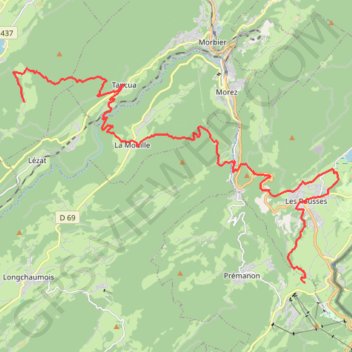 Haut-Jura - Prémanon - Château des Près GPS track, route, trail