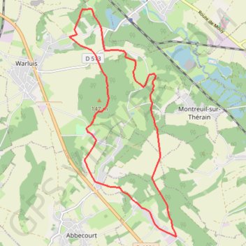 Beauvaisis - Les bois de Warluis GPS track, route, trail
