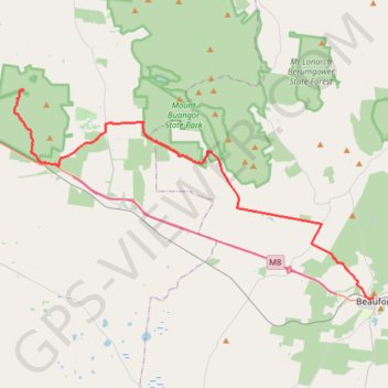 Langi Ghiran Park - Mount Buangor Park - Beaufort GPS track, route, trail