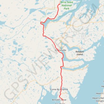 Mallorytown - Arnold's Cove GPS track, route, trail