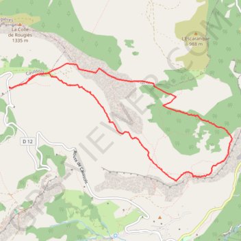 Plateau de Cavilore à Raquettes GPS track, route, trail