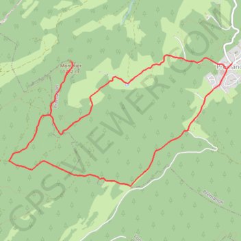 Le Mont Fier - Prémanon GPS track, route, trail