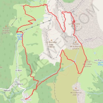 La Tournette GPS track, route, trail