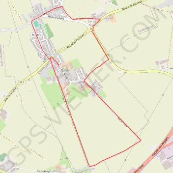Circuit d'Erquinghem-le-Sec GPS track, route, trail