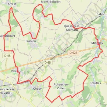 La Quercitaine - Quesnoy-Le-Montant GPS track, route, trail