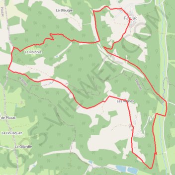 Fanlac - Le Trou de la Vieille GPS track, route, trail