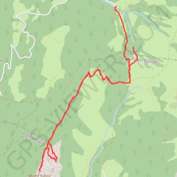 Mont Julioz GPS track, route, trail