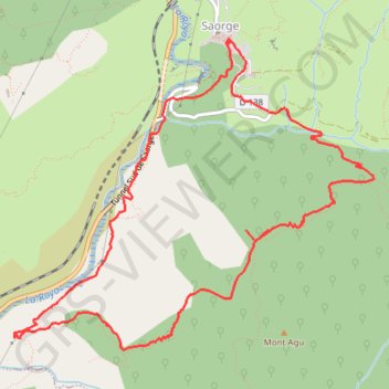 Croix du Mont-Agu GPS track, route, trail