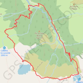 Cirque de Cagateille GPS track, route, trail