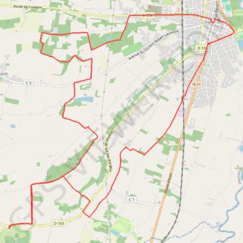 Vallons du Lectourois - Fleurance GPS track, route, trail