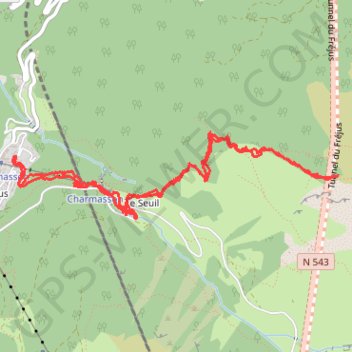 Valfréjus GPS track, route, trail