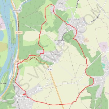Authieux GPS track, route, trail