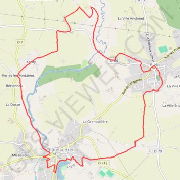 Plélo : De Plélo à Chatelaudren GPS track, route, trail