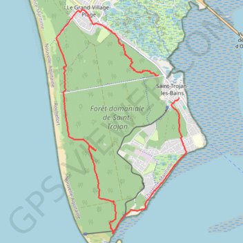 Rando des mimosas -Saint Trojan GPS track, route, trail