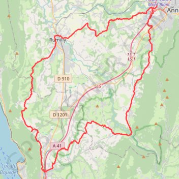 Chambotte - Albanais - Bauges GPS track, route, trail