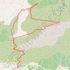 Cime du Cheiron avec une boucle depuis Gréoliere village GPS track, route, trail