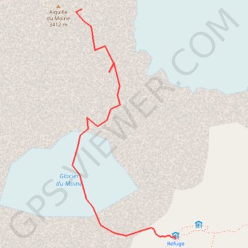 Aiguille du Moine GPS track, route, trail