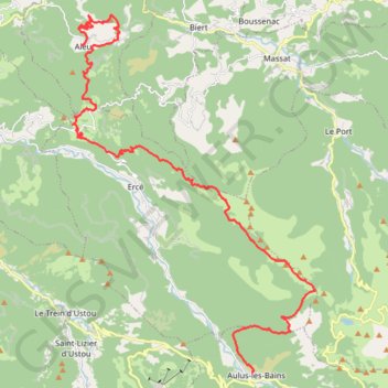 Aleu - Aulus les Bains GPS track, route, trail