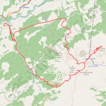 Via ferrata Videmanette GPS track, route, trail
