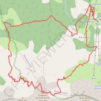 Chapeau-de-gendarme-2-683-m GPS track, route, trail