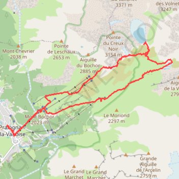 Lac de la patinoire en boucle (Vanoise) GPS track, route, trail