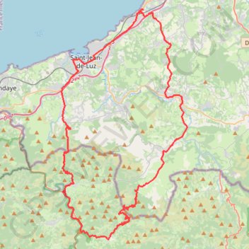 Balade en pays Basque GPS track, route, trail