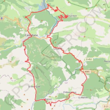 Belvédères du Verdon - Alpes de Haute-Provence GPS track, route, trail