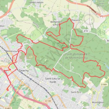 La Tabernacienne - Taverny GPS track, route, trail