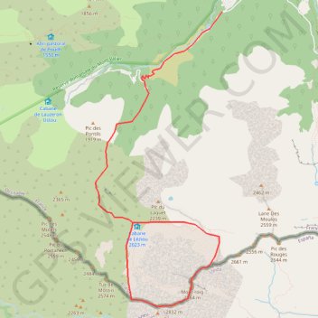 Monts Rouch par le Léziou GPS track, route, trail