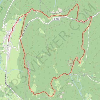 Tour des Belvèdères GPS track, route, trail