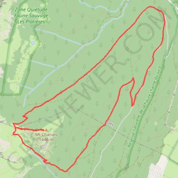 Mont Chanais GPS track, route, trail