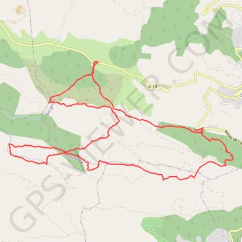 Bargemon - Bois de Favas et de la Coste GPS track, route, trail