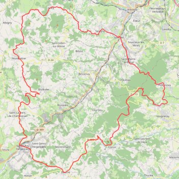 Pollionnay GPS track, route, trail