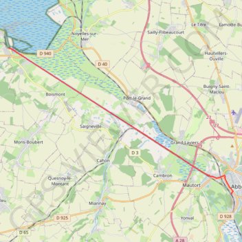 Balades de St-Valery-sur-Somme à Abbeville GPS track, route, trail