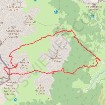Pene blanque por anaye GPS track, route, trail